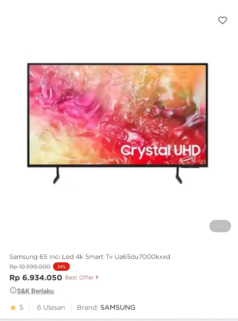 smart tv 65inch promo bisa cicilan syarat ktp tanpa dp