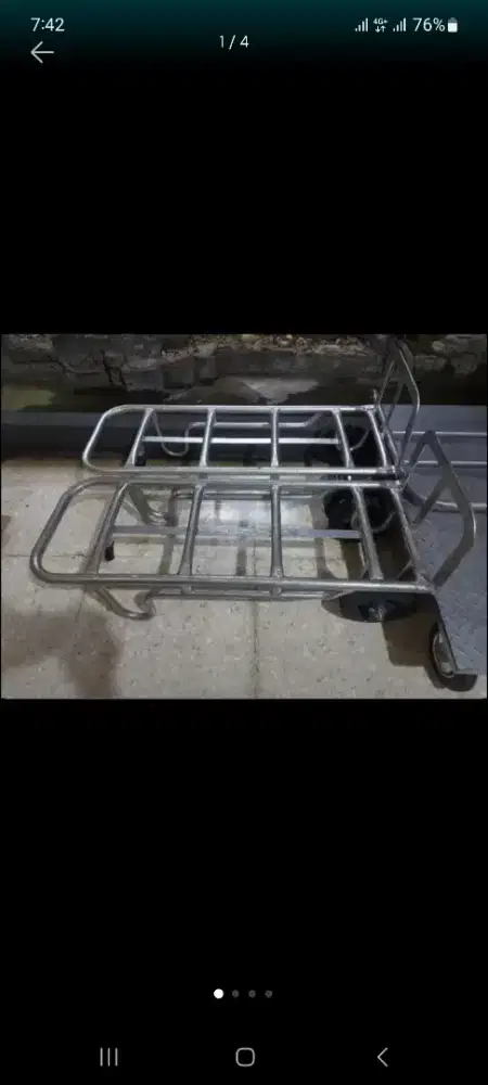 Troley 2 roda , roda kuat mercy tahan lama dan kokoh