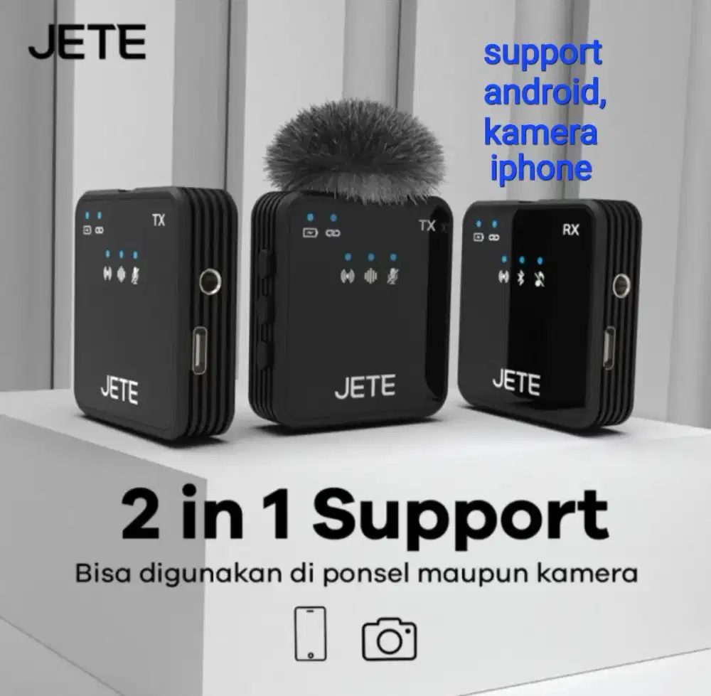 Mic Microphone iphone mikrofon Smartphone Kamera Wireless Clip On Jete