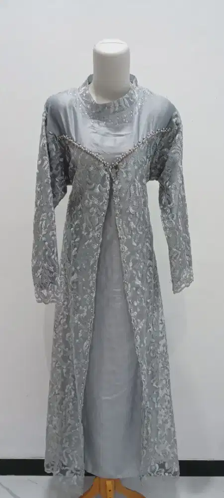 Gamis brukat mewah lebaran