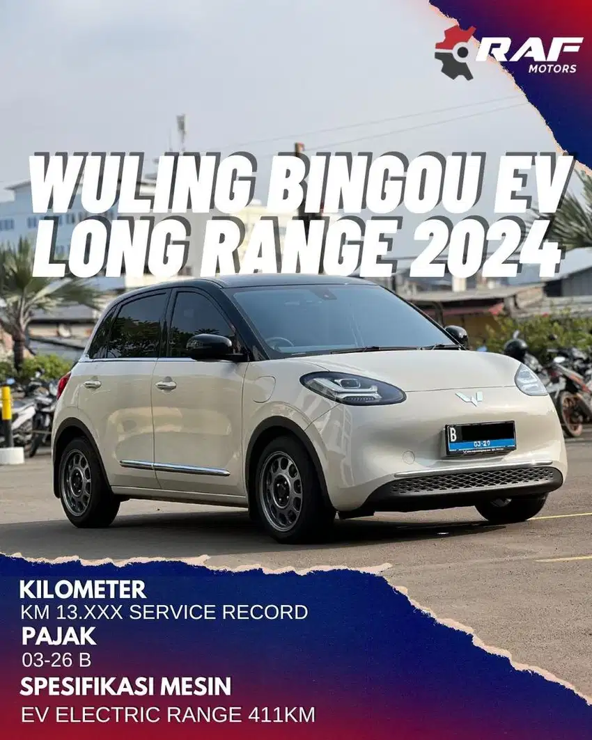 Wuling Binguo EV 2024 LONG RANGE 411km Mobil Listrik Coklat