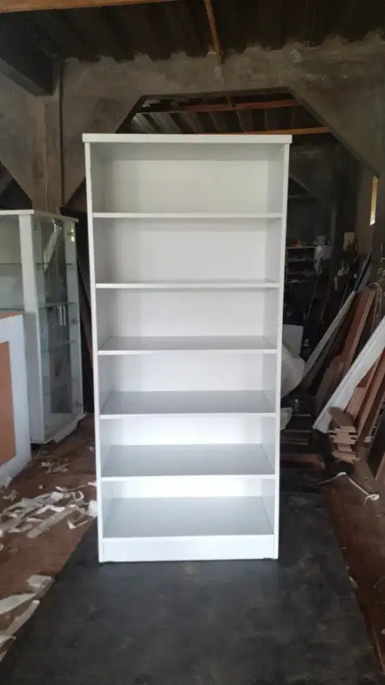 RAK SEPATU/SANDAL (RAK BUKU) TANPA PINTU WARNA PUTIH ~ COD