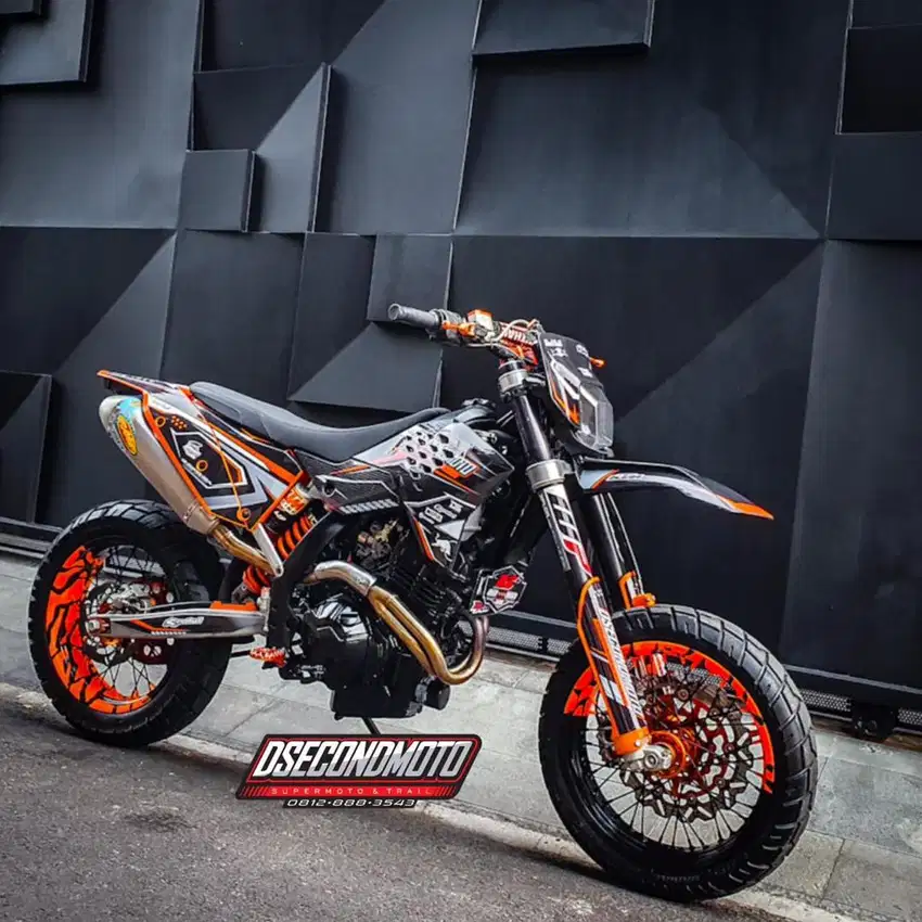 KTM SUPERMOTO ‼️MESIN NINJA FULL SPEC PART BRANDED TRAIL FMF RENTHAL