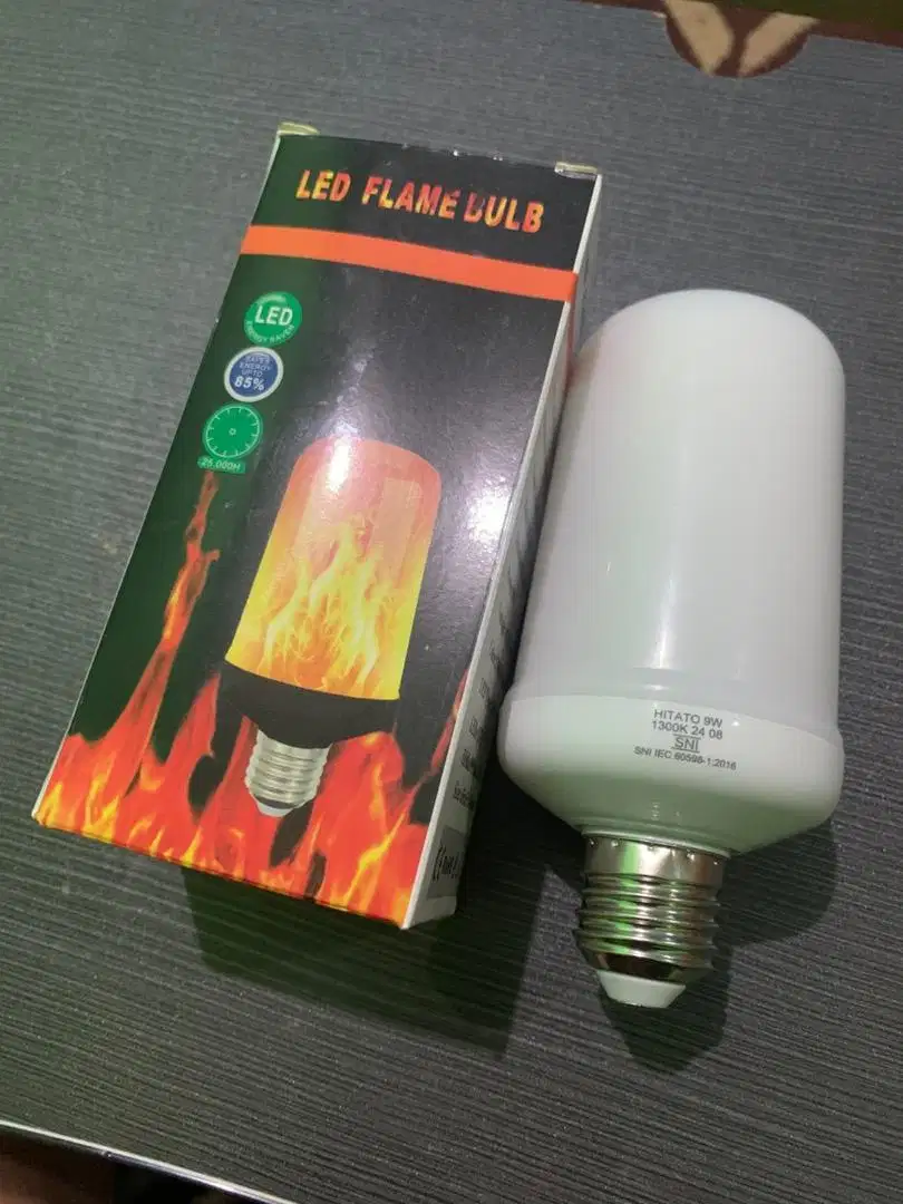 Lampu Bohlam Api Berkobar