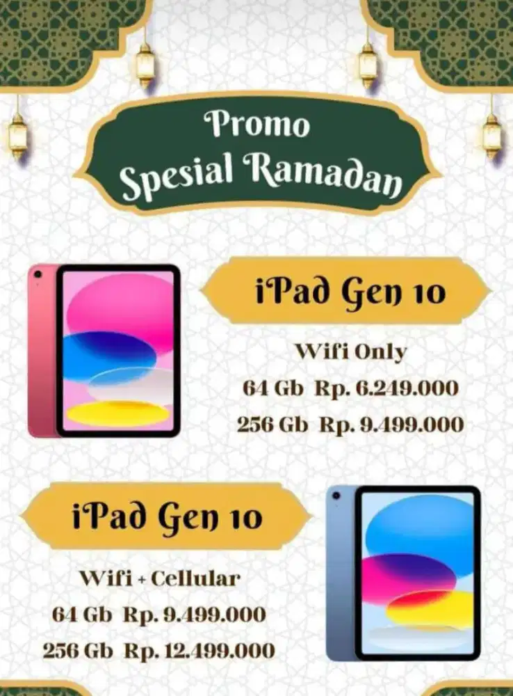 Promo Ipad Gen 10