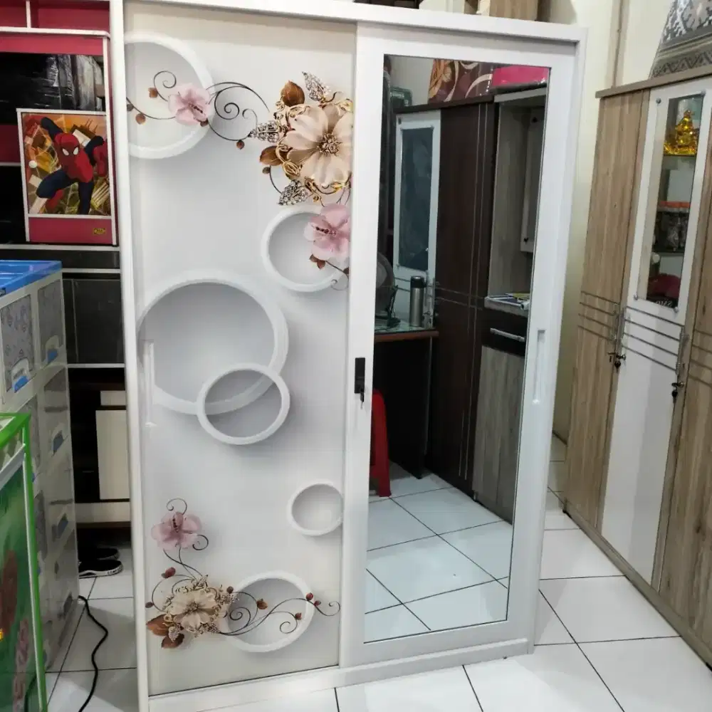 Lemari pakaian besi 2 PT jumbo