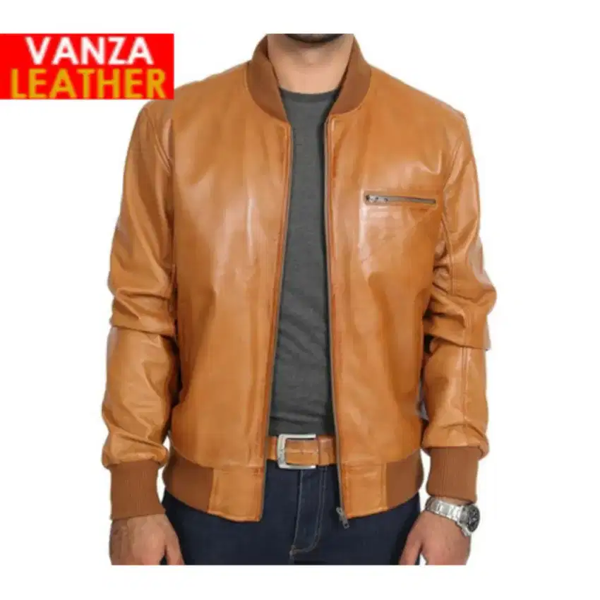 Jaket kulit domba model bomber