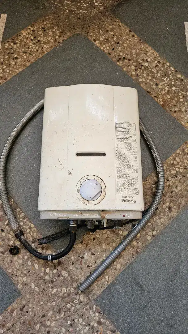 Water Heater pakai tabung Gas Melon, irit cepat panas