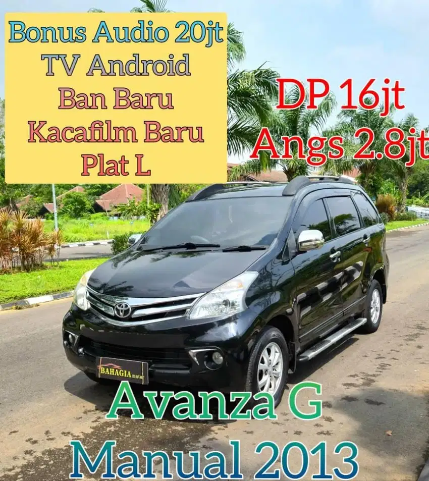Avanza G 2013 Manual MT Hitam Black Veloz 1.3 Xenia X R 2012 Minim