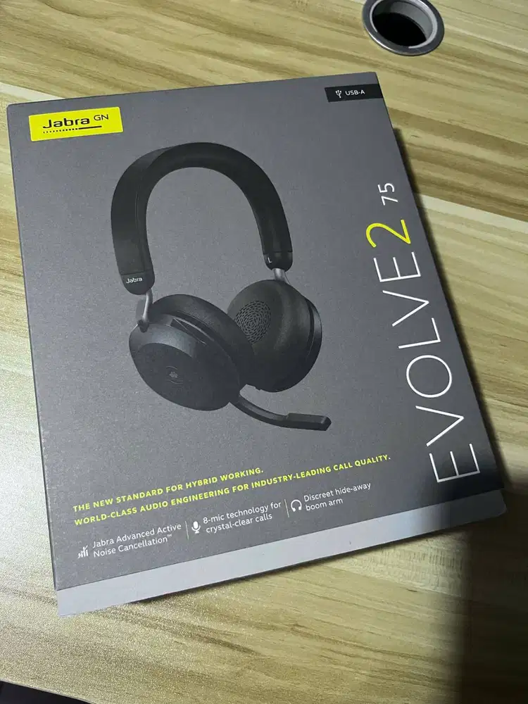 Jual Headset Jabra Evolve 75 – Noise Cancelling, Kondisi Mulus!