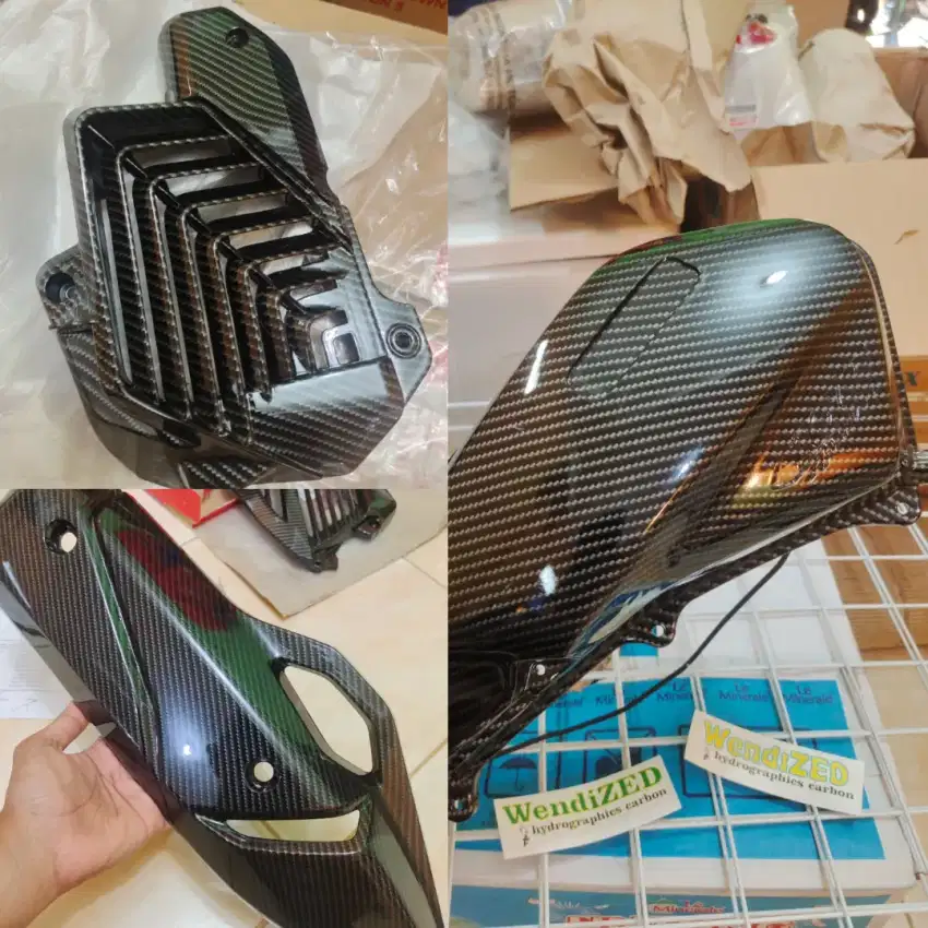 Tameng knalpot cover radiator tutup filter ori Honda Vario 160/PCX160
