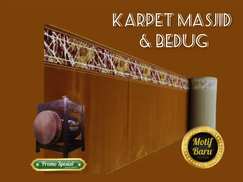 Ada karpet masjid dan bedug