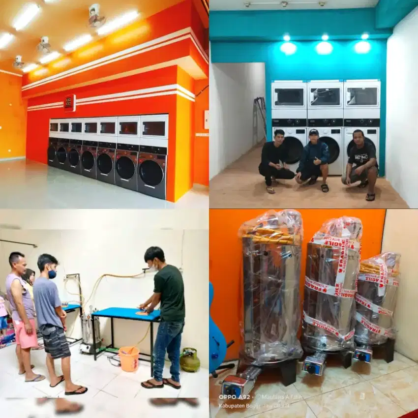 PAKET USAHA LAUNDRY|KILOAN|QRIS|MESIN CUCI|MESIN PENGERING|COD