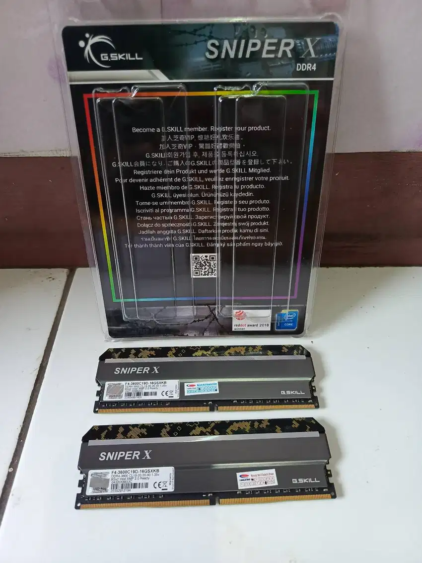 DDR4 2x8GB Gskill SniperX 3600Mhz