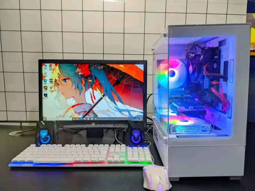 Pc gaming editing i5 3470-Ram 8Gb-Ssd 256Gb Fullset tinggal colok