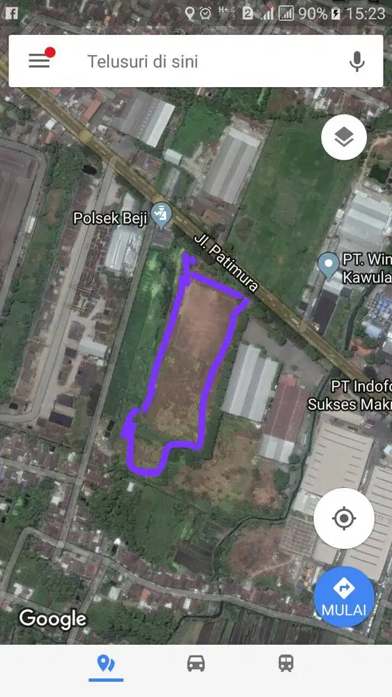 Dijual Tanah Industri I Jl. Raya Cangringmalang  Beji Pasuruan