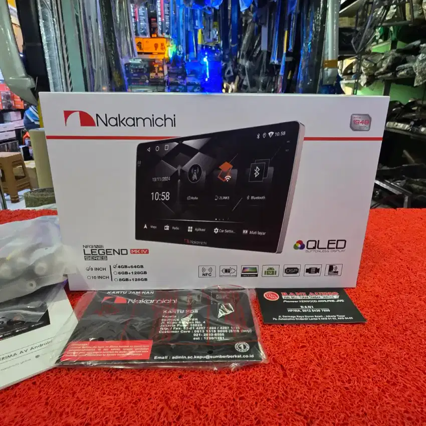 Head Unit Android Nakamichi NA3102i LEGEND SERIES MKIV 4GB+64GB 9 in