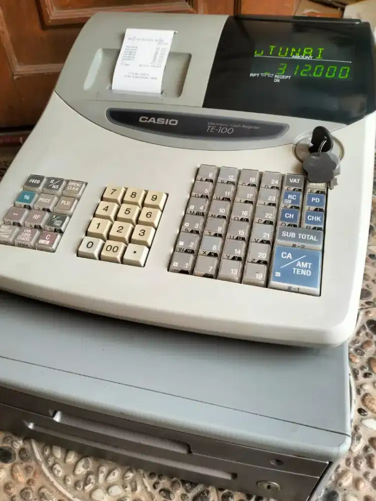 Mesin kasir Cash Register Casio TE-100