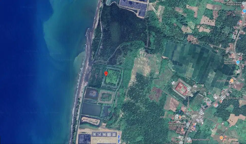 Dijual Lahan untuk Tambak Udang Mamuju Utara Sulawesi Barat