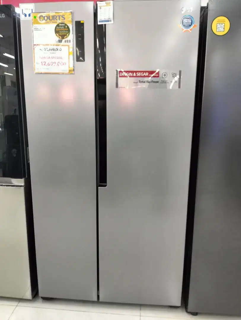 Kulkas LG refrigerator SBS 509L, bisa cicilan menggunakan KTP saja