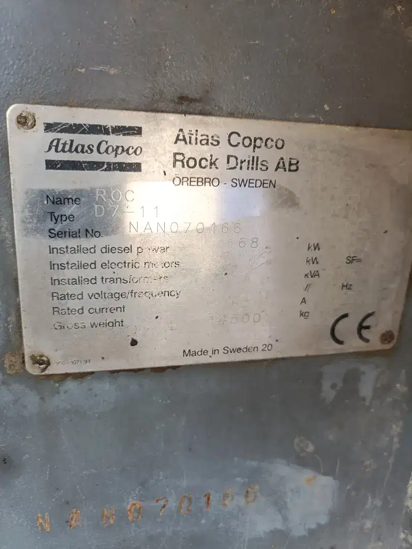 Rock drills / mesin bor atlas copo dz-11