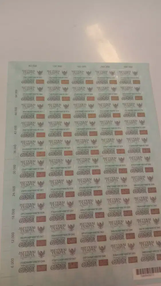 Materai 6000 era 2010 s/d 2015