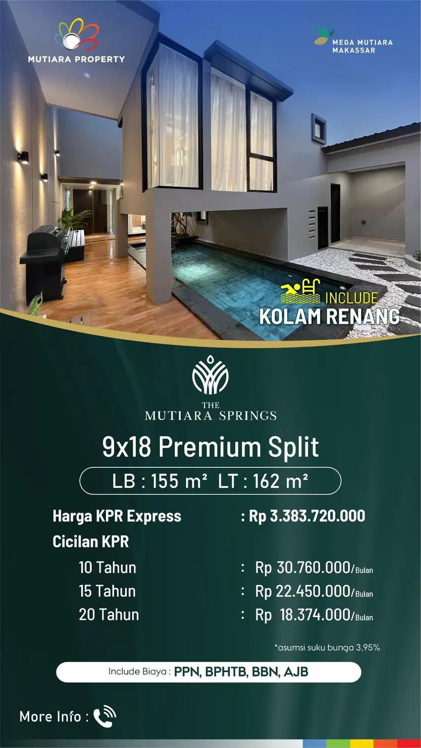 Rumah dengan private pool