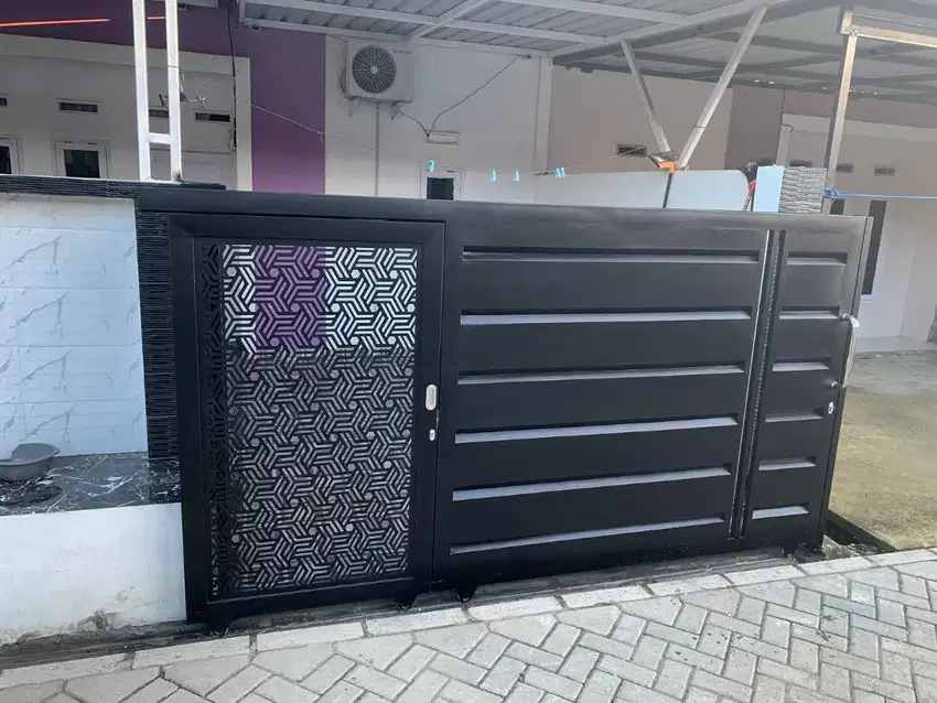 Pagar cutting laser minimalis