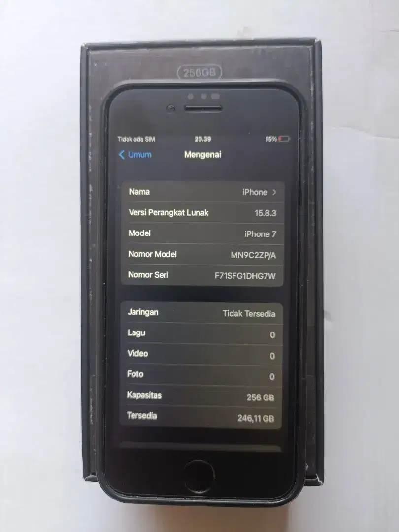 iPhone 7 256Gb FULLSET ada Headset, HARGA NETT