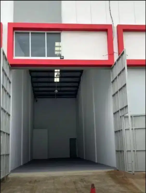 Disewakan gudang siap pakai ada toilet dlm akses kont dkt tol