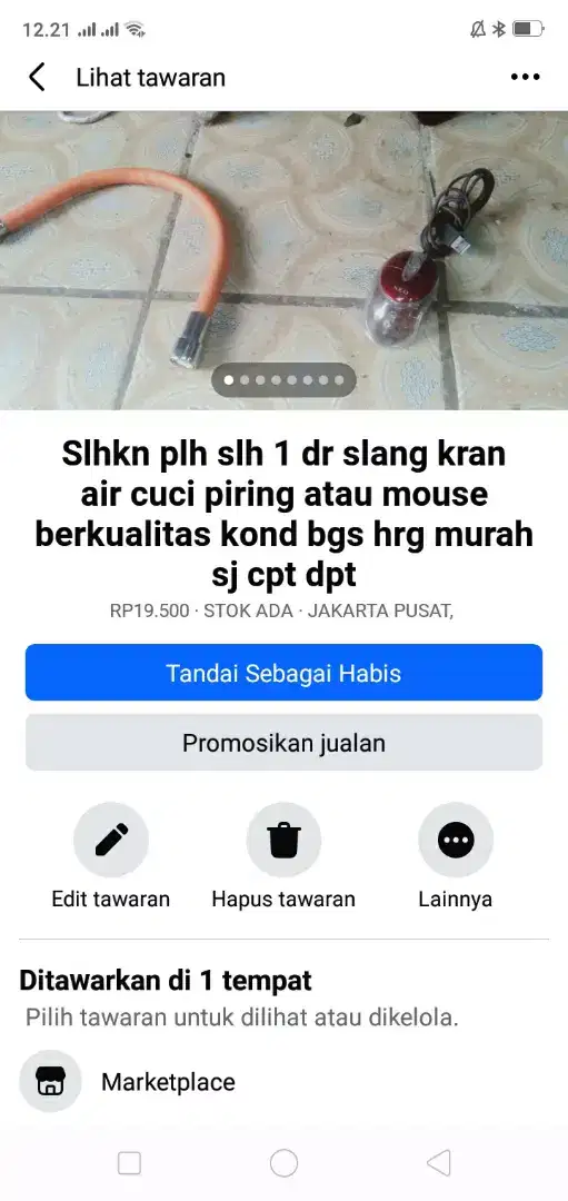 Slhkn plh slh 1 dr kran cuci piring atau sblh nya hrg murah sj cpt dpt