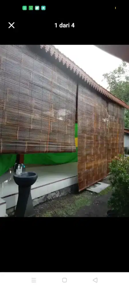 Kerey bambu Wulung/Tirai Bambu Wulung