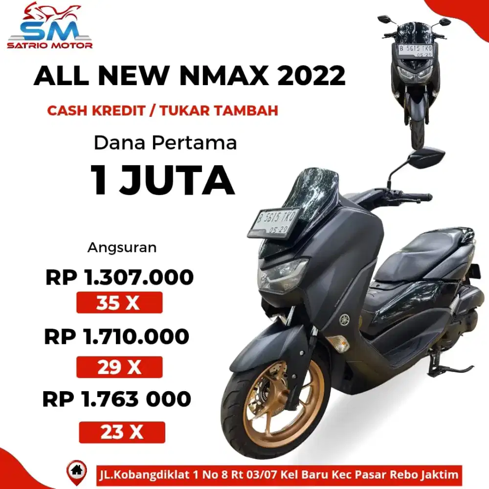 CASH KREDIT DP MINIM 1JTA ALL NEW YAMAHA N MAX KUNCI THN 2022