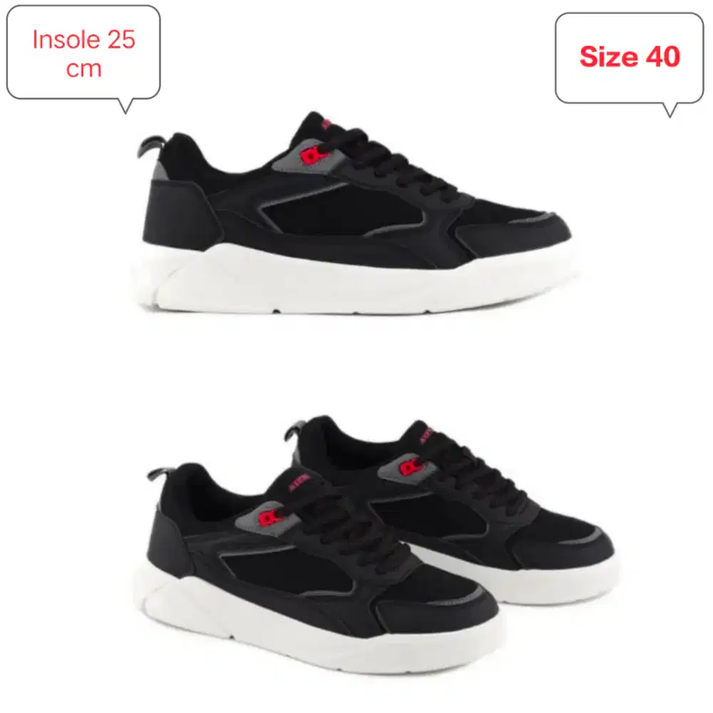 Sepatu airwalk original hitam size 40