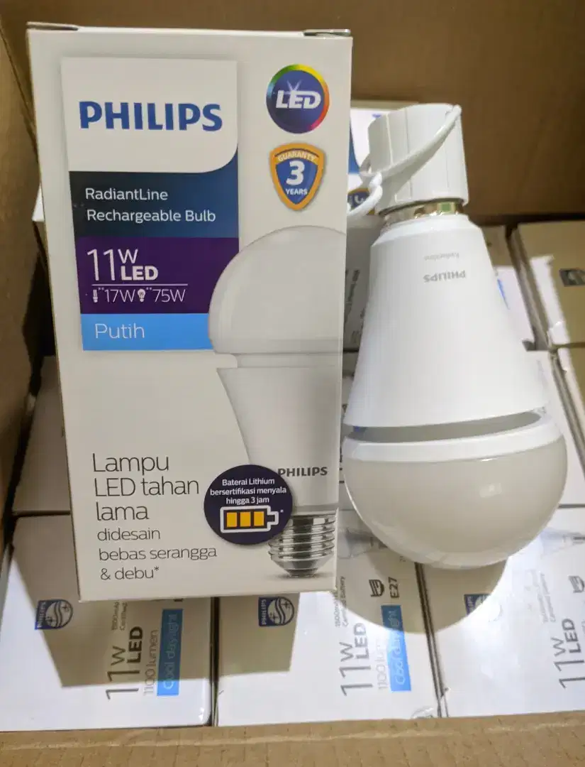 LAMPU LED PHILIPS EMERGENCY 11 WATT BUAT JAGA² KALAU MATI LISTRIK