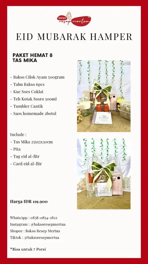 Jual hampers bakso frozen