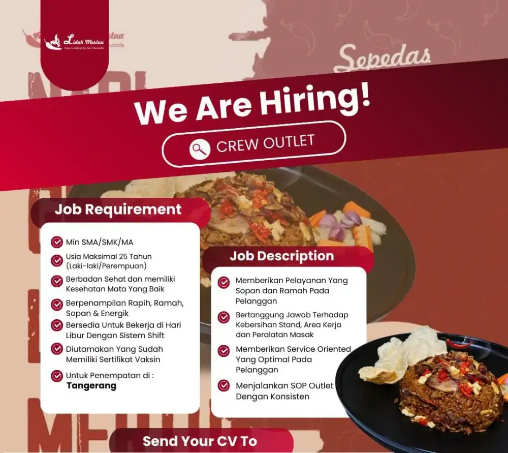 CARI CREW OUTLET NASI GORENG