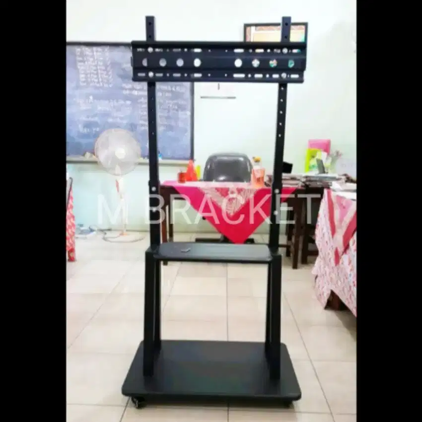 1 SET TIANG TV RODA BRACKET STANDING