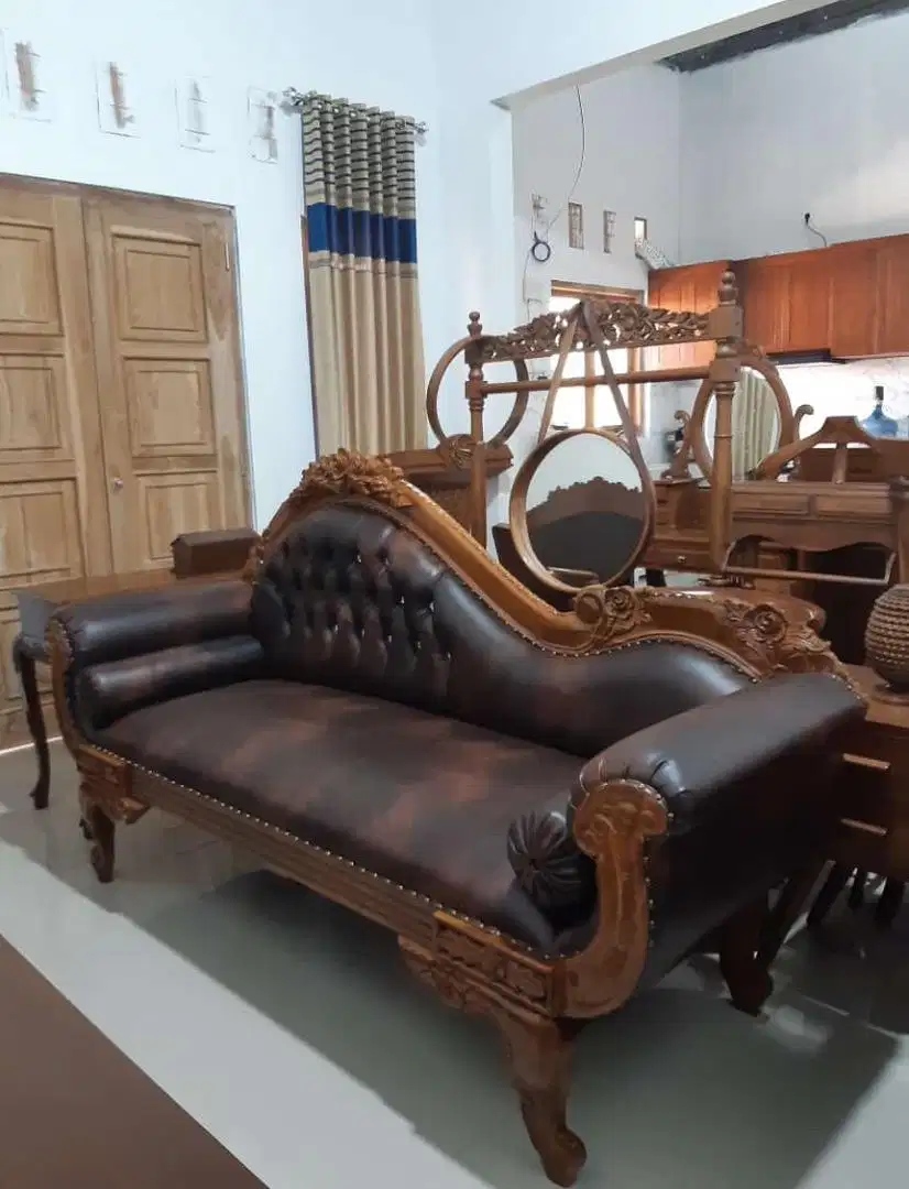 Sofa empuk barcelona rangka jati