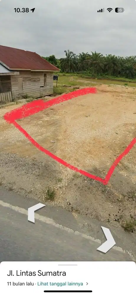 tapak ruko di tepi jalan