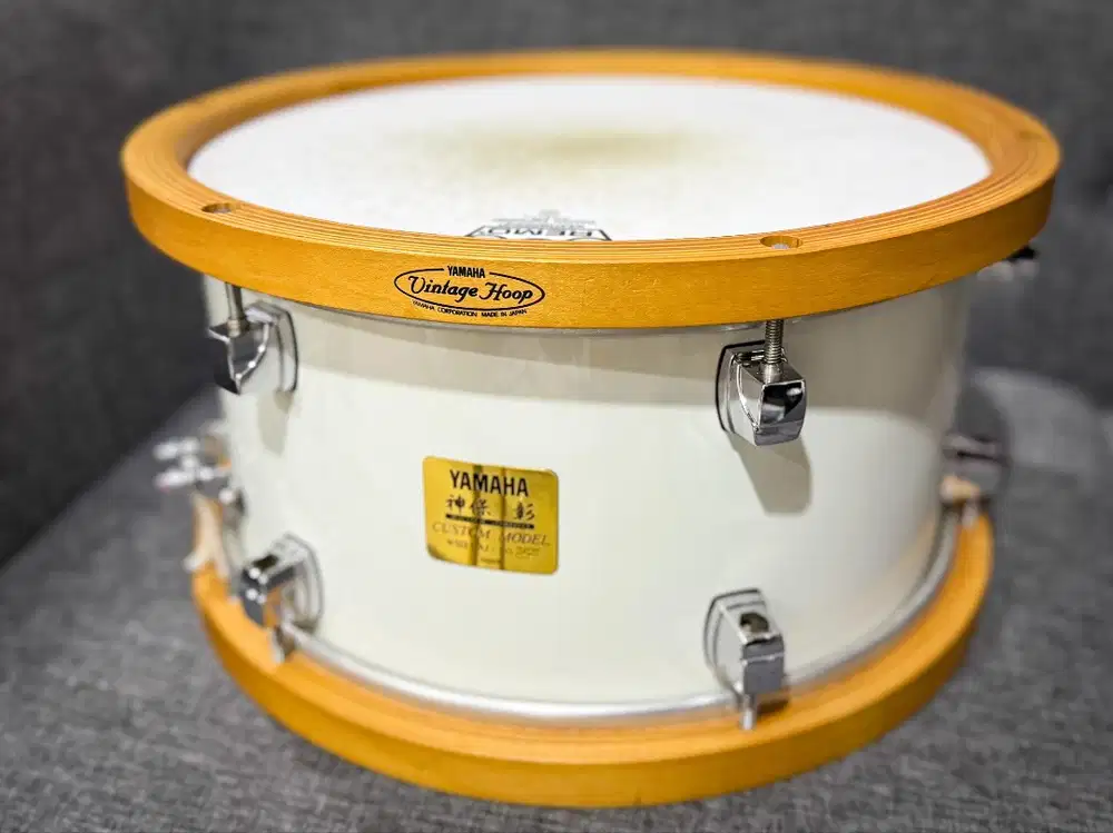 Yamaha AKIRA JIMBO SNARE Drum 13x7 White Sparkle JAPAN - RARE & MINT