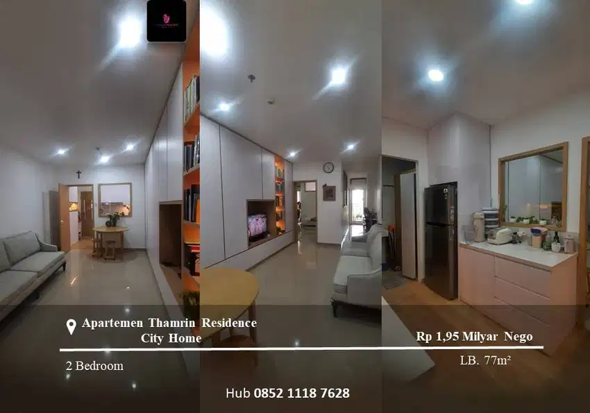 Dijual Apartement Thamrin Residence City Home 2BR Full Furnished