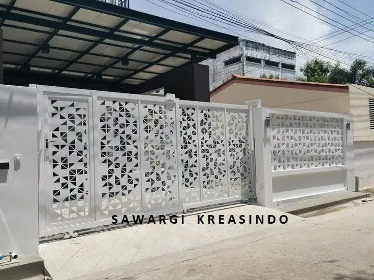 Pagar Modern motif Laser cutting | sawargi kreasindo bandung
