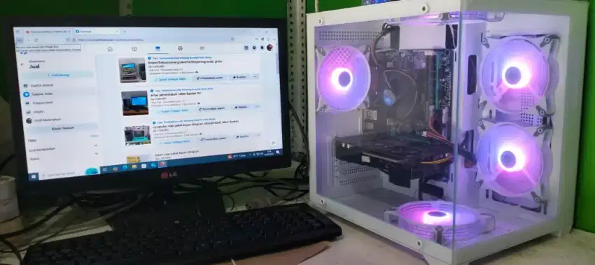 PC gaming siap pakek ready ditoko