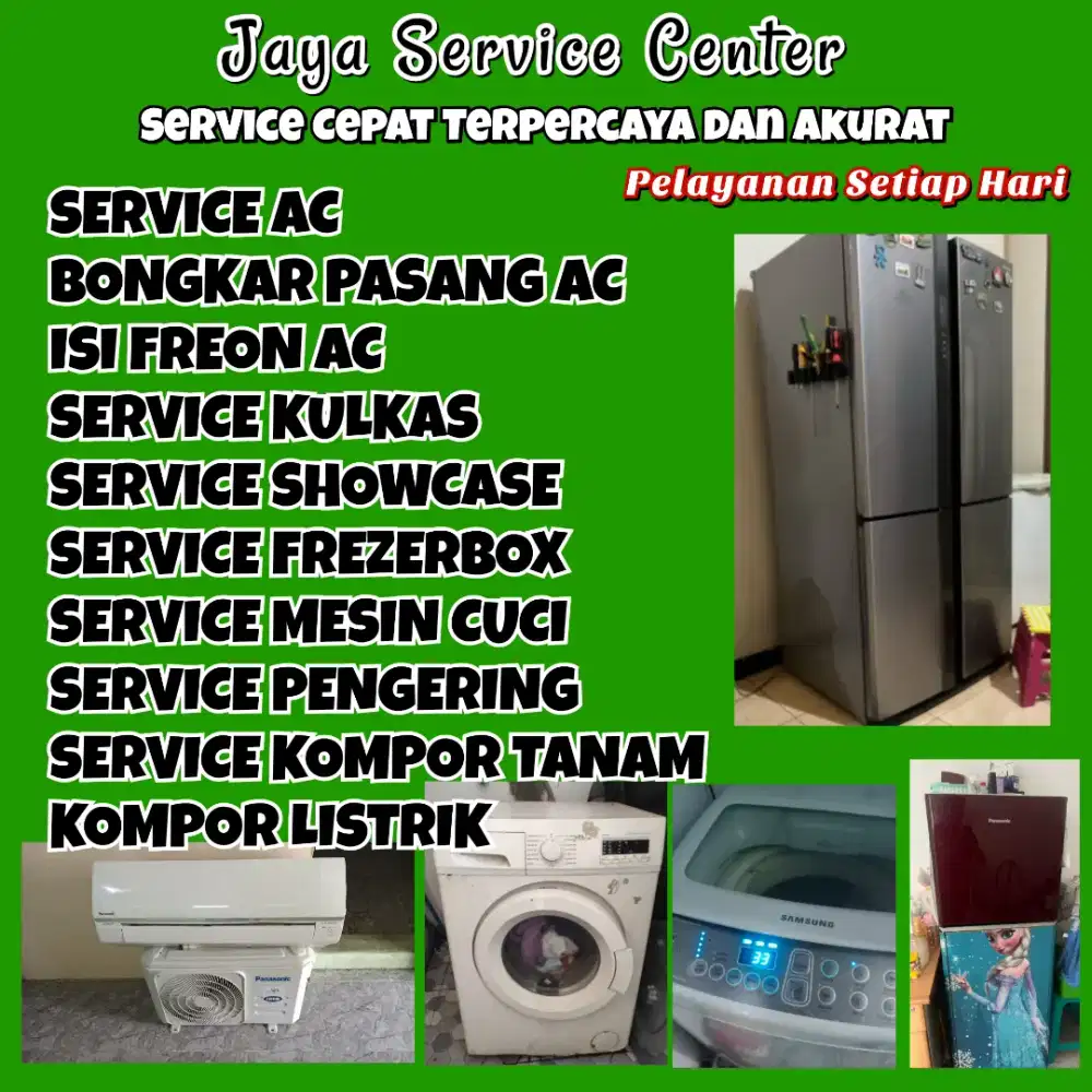 Service Kulkas Frezer Bongkar Pasang AC Servis AC Mesin Cuci Surabaya