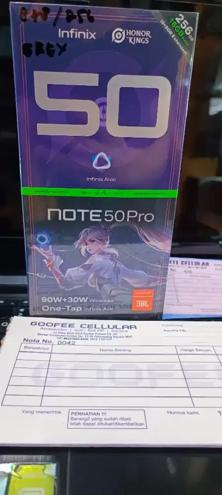 Infinix Note 50. Pro 8/256 resmi