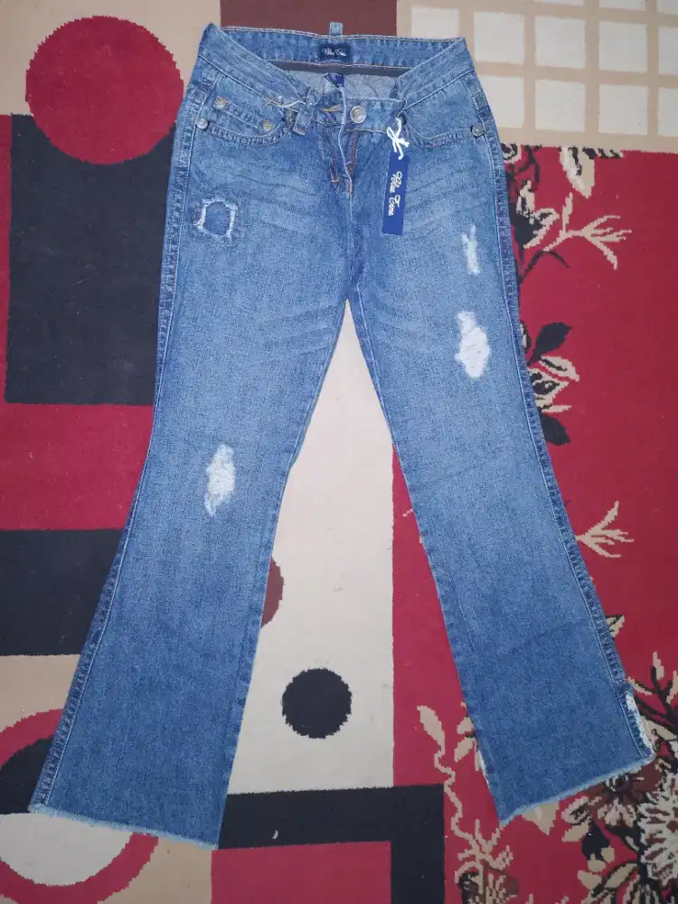 Jeans Ripped Blue Time msh baru