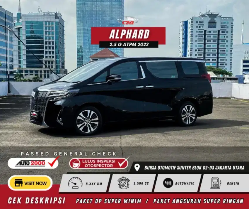 Km8rb, TOYOTA ALPHARD 2.5 G ATPM 2022 / 2023