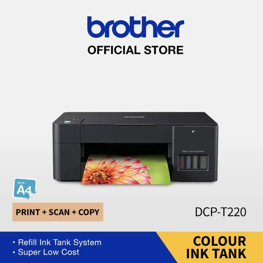 BROTHER PRINTER DCP-T220 INK TANK PRINT SCAN COPY