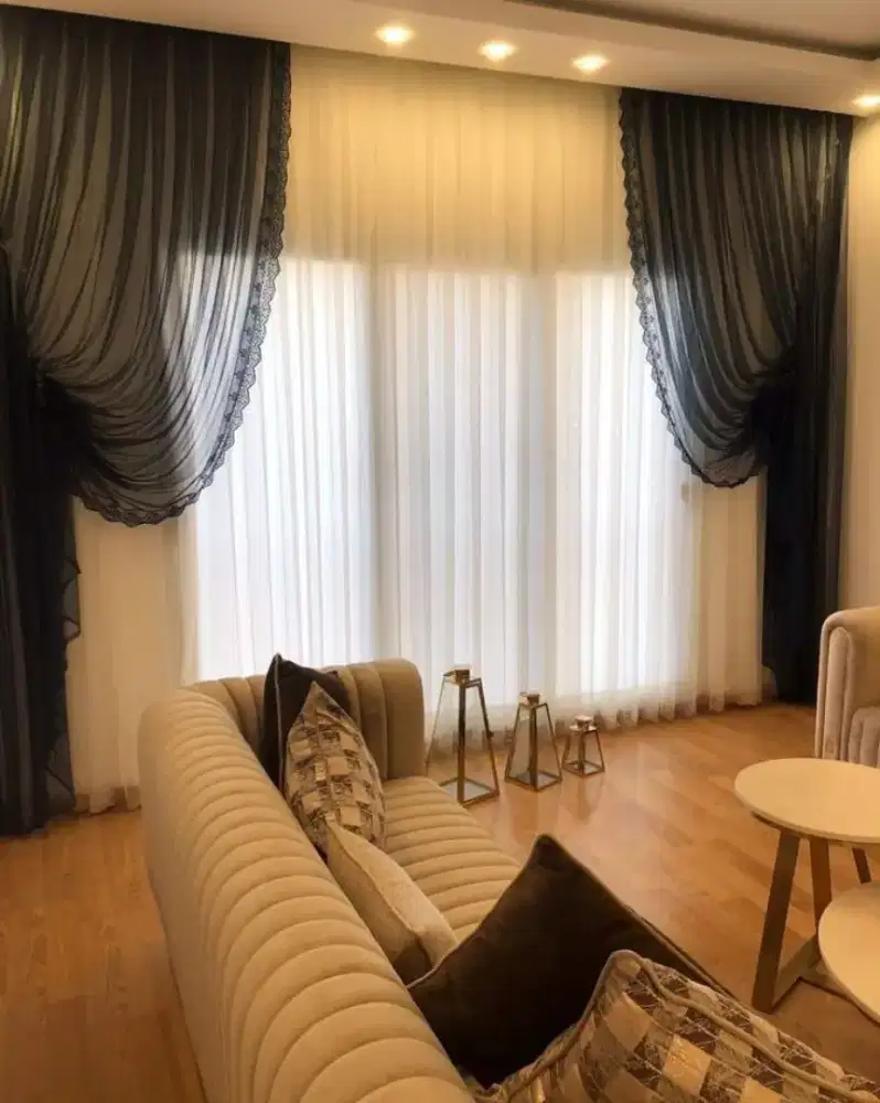 Pasang gordyn gorden murah vertikal roll blind jasa wallpaper dinding